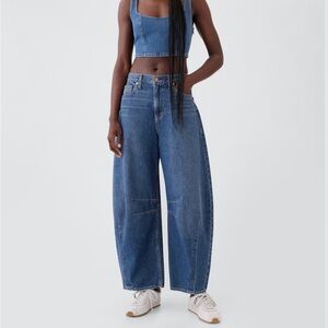 High Rise Blue Jeans